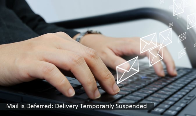 Mail is deferred: delivery temporarily suspended