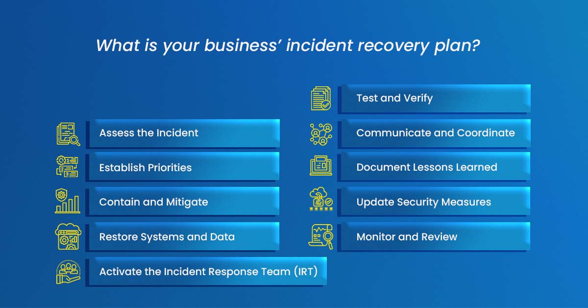 what is your business incident recovery plan?