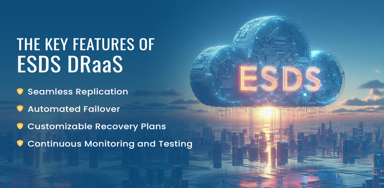 The key Features of ESDS DRaaS