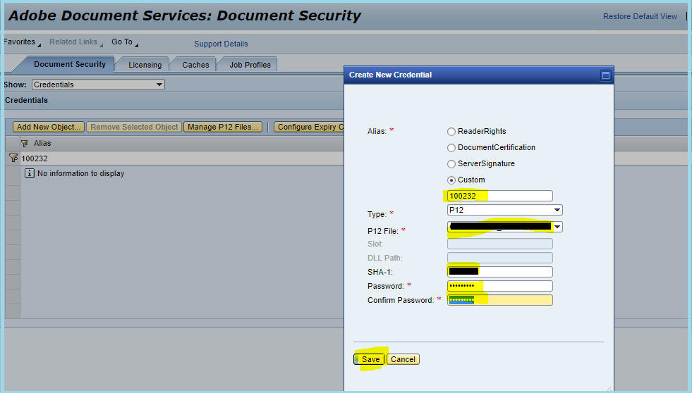 Steps to upload Digital Signature in the SAP portal 8