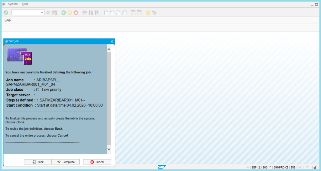 How to schedule background job in SAP SAP Background Job ESDS