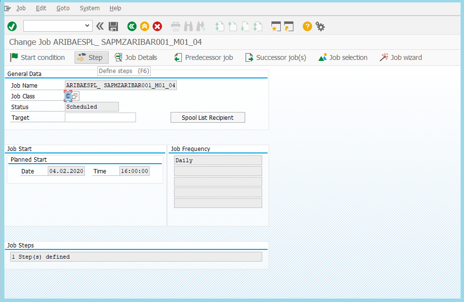 How to schedule background job in SAP 13