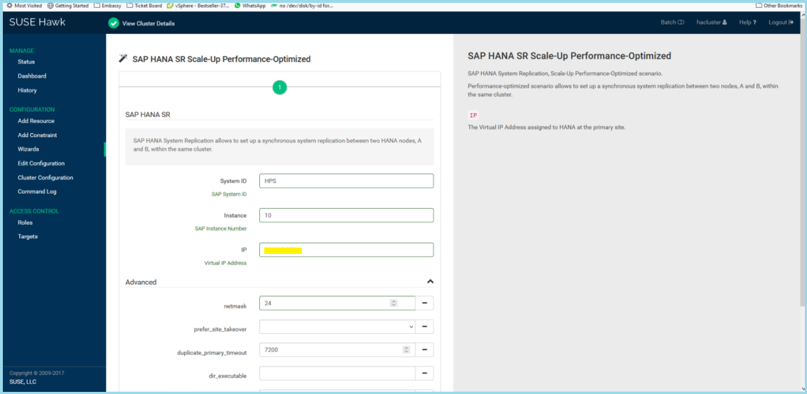 S4/HANA Costoptimized Cluster Setup CostOptimized SAP HANA